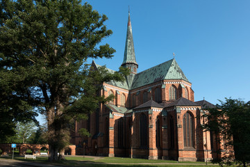 Doberaner Münster im Morgenlicht Mecklenburg Vorpommern Deutschland