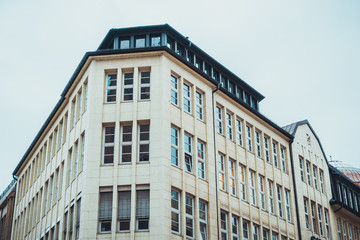 Obraz premium Beveled corner on European apartments