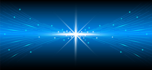 Technology blue abstract and futuristic background