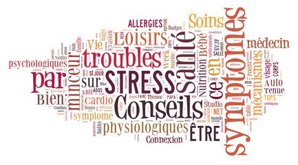 Nuage de mots Stress