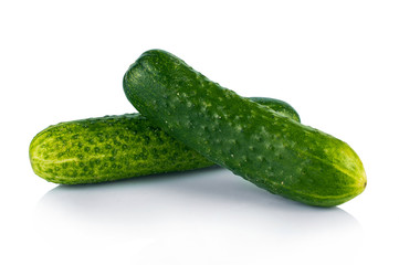 Cucumber isolated on white background
