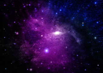 galaxy in a free space