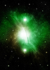 galaxy in a free space