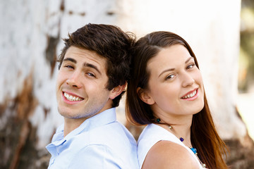 Young couple in the park