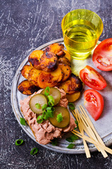 Sandwich with liver pate