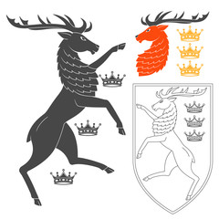 Fototapeta premium Noble Deer Illustration