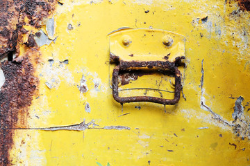 grunge rusty handle background.