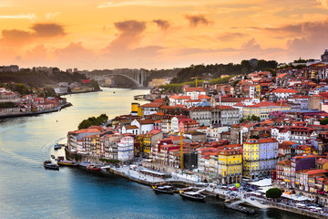 Porto, Portugal on the River - obrazy, fototapety, plakaty