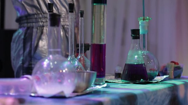 chemical tricks in a secret lab