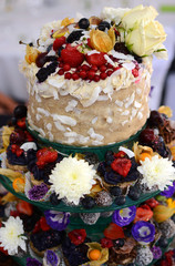 Wedding sweet raw candy.