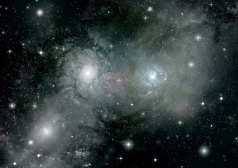 Fototapeta premium galaxy in a free space