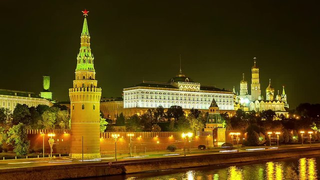 Kremlin Wall and Towers Motion View 
