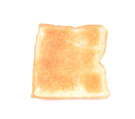 Toast slice bread  on white background.