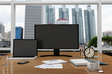 computer concept business 3D rendering