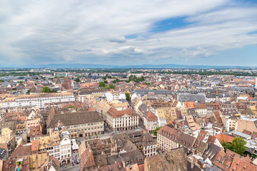 Fototapeta na wymiar Strasbourg, France. View Grand Ile. Included in the UNESCO World Cultural Heritage List