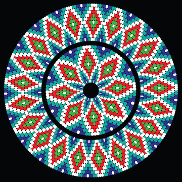 Beaded Circle Pattern