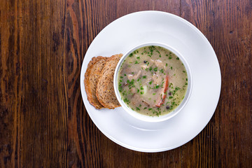 soup, view from above