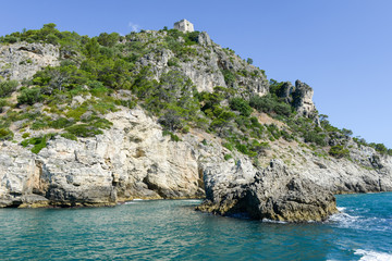The coast of Gargano National park on Puglia