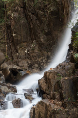 Obraz premium waterfall in nature on Namtok Phlio national park, Chanthaburi