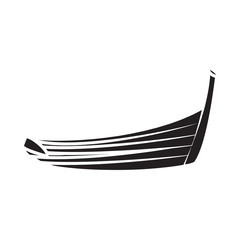 Thai boat icon in simple style on a white background