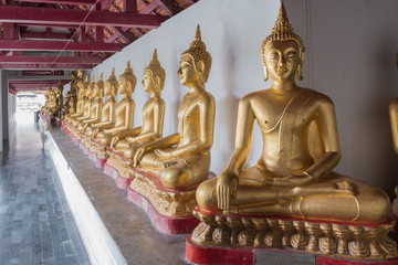 Buddha stature perspective view.