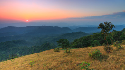Summit of Mon Kluy Hill, Tak province, Thailand