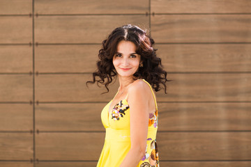 Fototapeta premium Portrait Of A Pretty Happy Woman