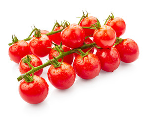 Tomatoes with drops of water