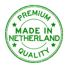 Grunge green premium quality and made in Netherland rubber stamp
