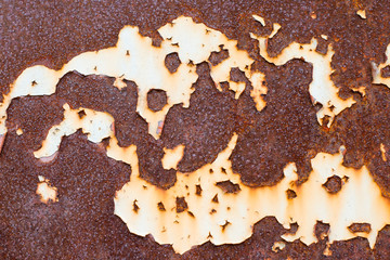 Rusted Metal Texture Background.