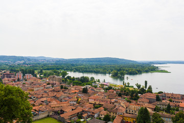 Angera dall'alto, Lago Maggiore