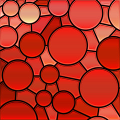 abstract vector stained-glass mosaic background