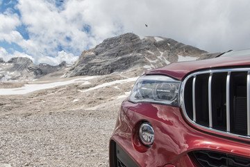 Car on Mountain Top