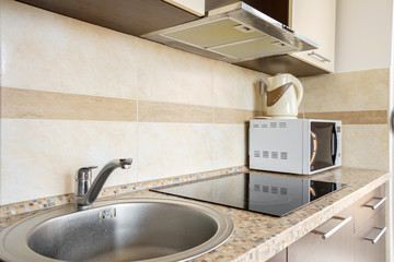 Interior of a  kitchen in a guest house