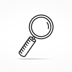 Magnifying Glass Line Icon