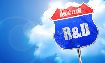 , 3D rendering, blue street sign