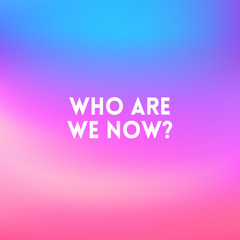 square blurred background - sunset colors With motivating quote