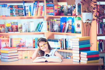 Kid  Reading Book, Pupil Learn Lesson and Dream, Education