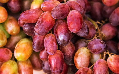 Red grapes,background