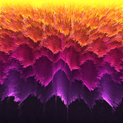 Obraz premium Orange purple wave background curve line overlap paper layer and gradient colour for design