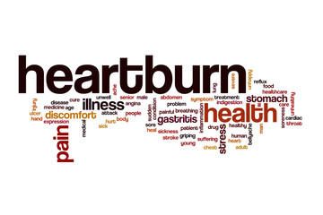 Heartburn word cloud concept