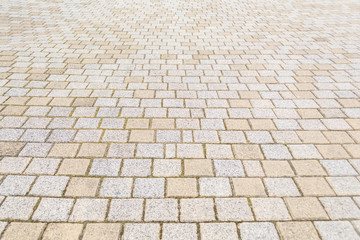 Brown and orange tiled floor
