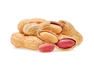 peanuts isolated on white background