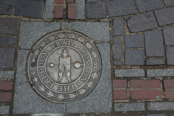 Freedom Trail sign in Boston