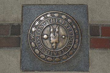 Freedom Trail sign in Boston