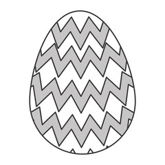 flat design easter egg icon vector illustration