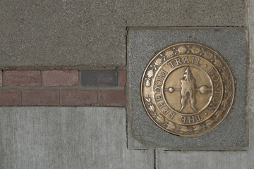 Freedom Trail sign in Boston