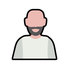 Male avatar concept represented by man icon. Isolated and flat illustration