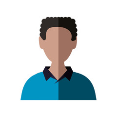 Male avatar concept represented by man icon. Isolated and flat illustration