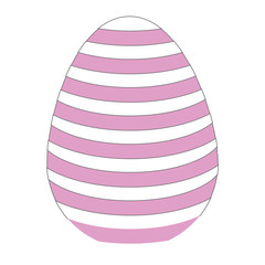 flat design easter egg icon vector illustration
